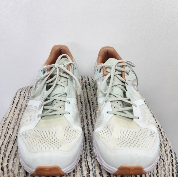 On Running Cloud X Womens Running Shoes White Seafoam Green Size 8.5. - Picture 3 of 10